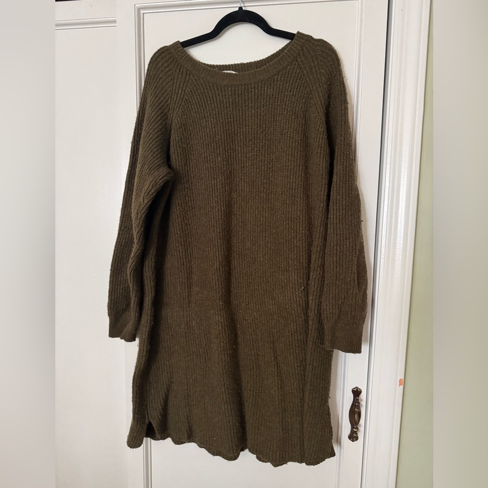 MADEWELL Hunter Green Sweater Dress (read Details) Size XL